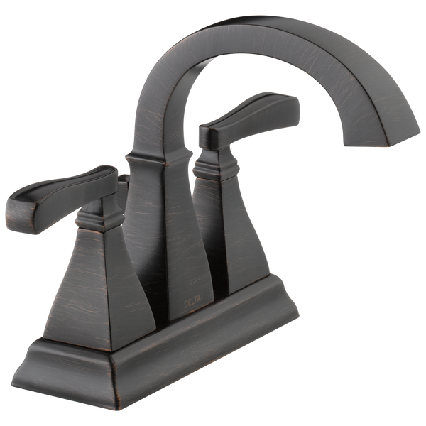 Delta 25718LF-RB Lakewood Two Handle Centerset Bathroom Faucet, Venetian Bronze
