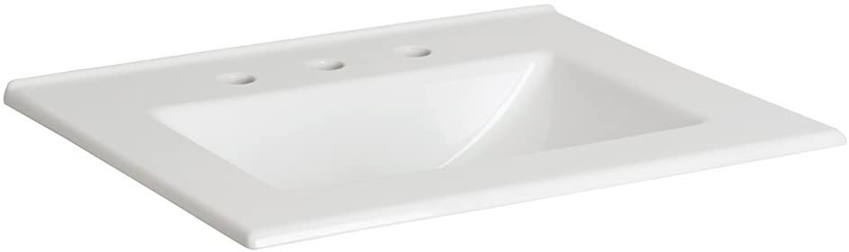 Foremost FC-2522-8W Ceramic Vanity Top with Built-In Sink, White