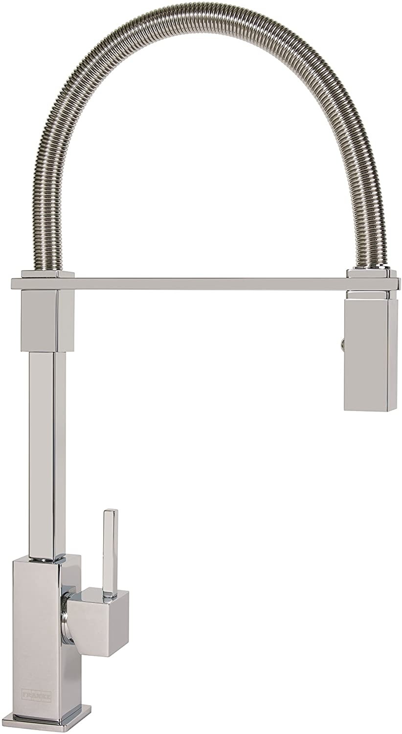 Franke FF2800 Semi-Pro High-Arc Pull-Down Single Handle Kitchen Faucet, Chrome