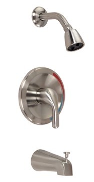 Gerber G9-013-BN Maxwell 1Handle Tub & Shower Trim Kit, Brushed Nickel