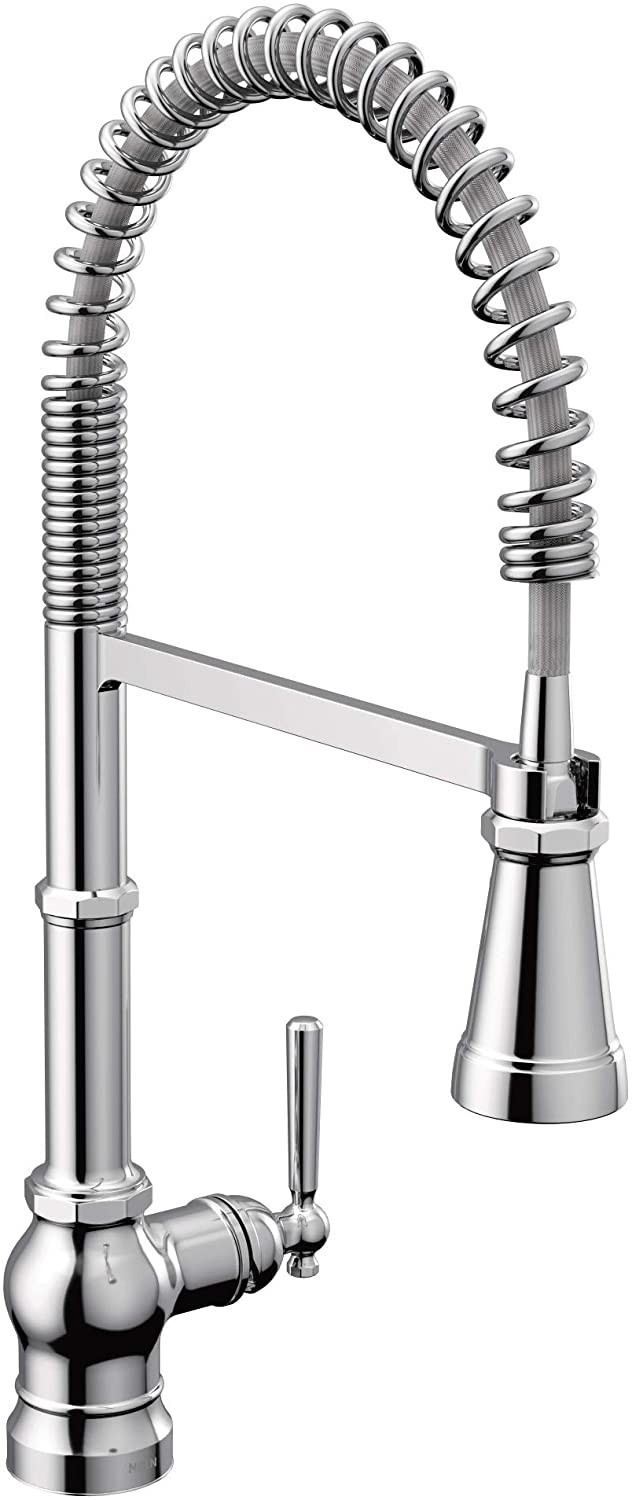 Moen S72103 Paterson One-Handle Spring Pulldown Kitchen Faucet with Power Boost, Chrome