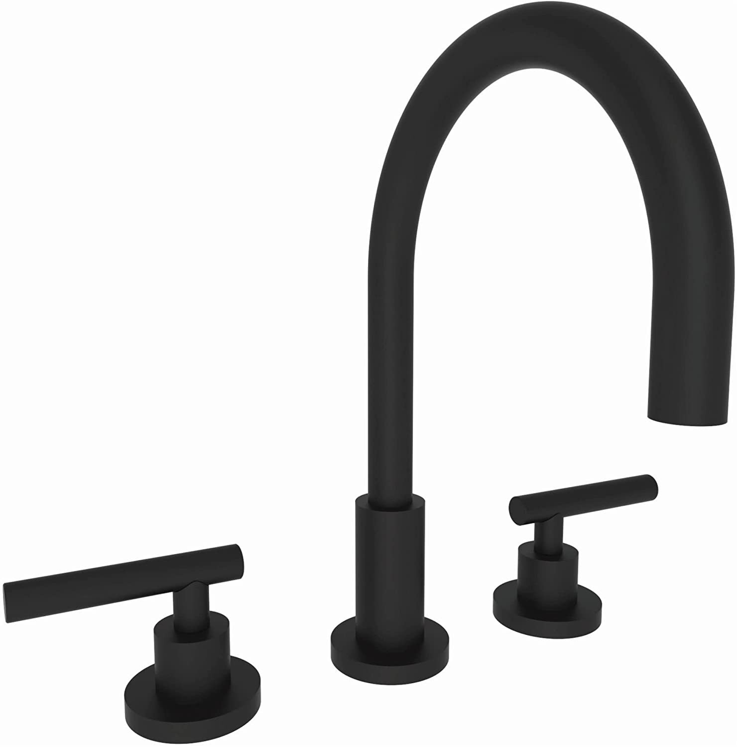 Newport Brass 990L/56 East Linear Two Handle Bathroom Sink Faucet in Flat Black