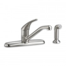 American Standard 4175501.002 Colony 1 Handle Kitchen Faucet, Separate Side Spray, Polished Chrome