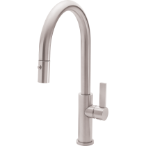 California Faucets K51-100-FB-PC Pull-Down Kitchen Faucet, Polished Chrome