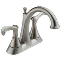 Delta 25939LF-SS Carlisle Two Handle Centerset Bathroom Faucet, Stainless