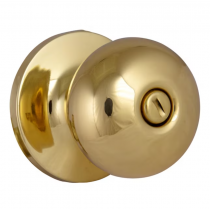 Design House 727230 Canton Privacy Door Knob Set With Round Rose with Universal Latch