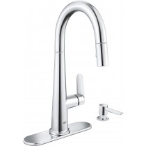 Grohe 30366000 Veletto Single-handle Pull-down Kitchen Faucet, Chrome