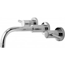 Newport Brass 3-1501/26 East Linear Wall Mount Lavatory Faucet, Polished Chrome