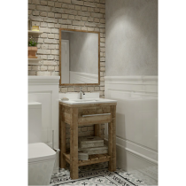 Northridge Home 4665405 Oaklee 25-in Natural Undermount Single Sink Bathroom Vanity