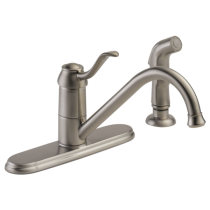 Peerless P188700LF-SS-W Single Handle Kitchen Faucet with Spray, Stainless