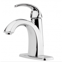 Pfister LF-042-SLCC Selia Single Handle Single Hole Bathroom Sink Faucet With Push & Seal, Polished Chrome