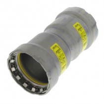 Viega 25021 MegaPressG 1-1/2 inch Stainless Coupling with stop