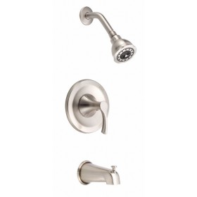 Danze D510022 Antioch Multifunction Tub and Shower Trim Kit Package, Brushed Nickel, Valve Included