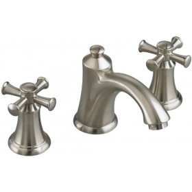 American Standard 7415821.295 Portsmouth Two Handle Widespread Bathroom Faucet, Brushed Nickel