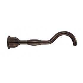 Danze D481376BR Victorian Style Showerarm with Flange, 12-Inch, Tumbled Bronze