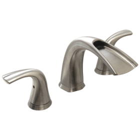 Delta 35708LF-SS Nyla® Two Handle Widespread Bathroom Faucet In Stainless