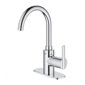 Grohe 32138002 Concetto Single Handle Bathroom Faucet, 12 1/8", L-Size, Chrome