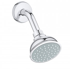 Grohe 26117 Fairborn Shower Head With Shower Arm, Multi function, Fixed, Wall Mounted