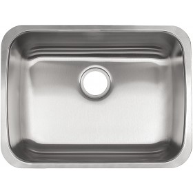Franke RSU1925/9 Reginox Undermount 18 Gauge Single Bowl Kitchen Sink, Stainless Steel