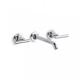 Kohler KT14415-4-CP Purist® Two Handle Widespread Bathroom Faucet in Polished Chrome