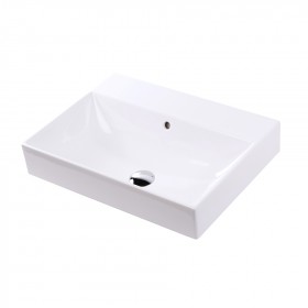 Lacava 5231-01-001 Wall-mount, vanity top or self-rimming porcelain Bathroom Sink with an overflow - White
