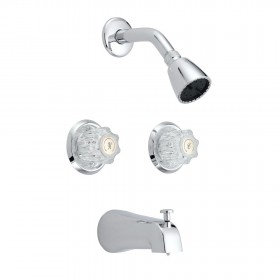 Matco-Norca VE-832C Value Engineered Two Handle Tub and Shower Trim, Polished Chrome