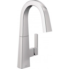 Moen S55005 Nio One-Handle Kitchen Faucet, Includes Secondary Finish Handle Option, Chrome