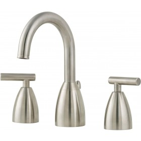 Pfister LF049NK00 Contempra 2-Handle Bathroom Faucet, 8 inch, Widespread, 1.2 GPM, Brushed Nickel