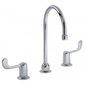 Symmons S-254-LWG Double Handle Bathroom Faucet, Chrome