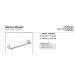 American Standard 8335018.002 CS Series Towel Bar, Polished Chrome, Specs Sheet