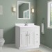 Design House 552034 Cultured Marble Vanity Top, Solid White