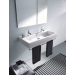 Duravit 04541000241  Wall Mount Bathroom Sink with Overflow and Tap Platform, White