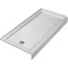 Duravit 720141000000090 Architec 60" Shower Tray with Rectangle Panel with Drain Left