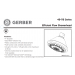 Gerber G0049116RB Shower head Specs Sheet